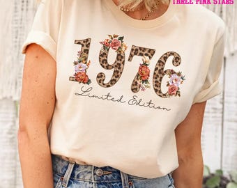 Personalized Birthday Sweatshirt/ Shirt, Custom 1976 Birthday Shirt E10834