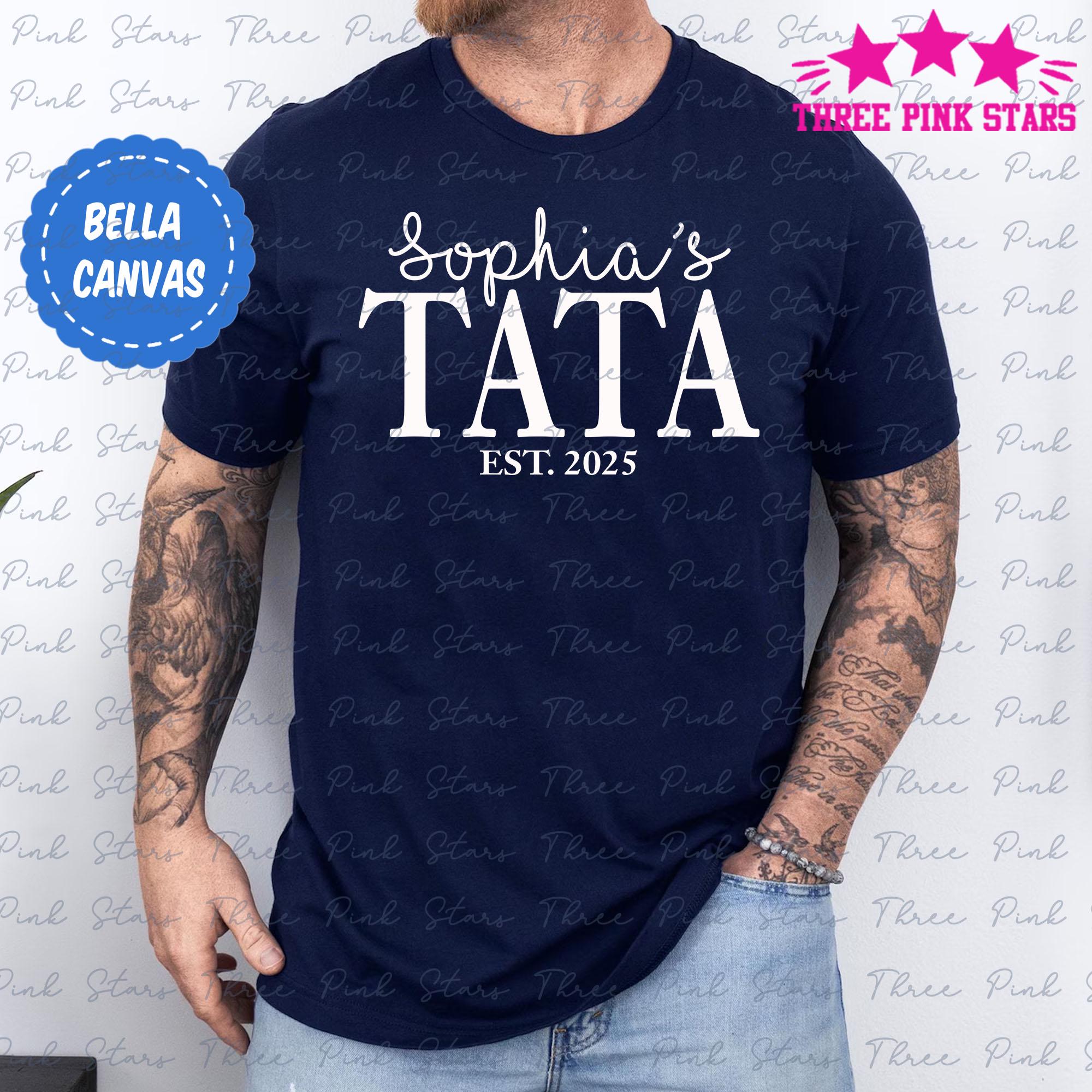 Tata Father's Day Gift, Tata Shirt With Kids Name, Custom Tata