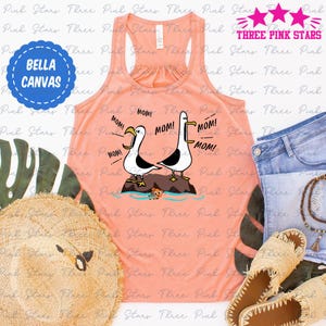 Mom Mom Mom Nemo Seagull Tank Top,  Finding Nemo Tank Top E3773