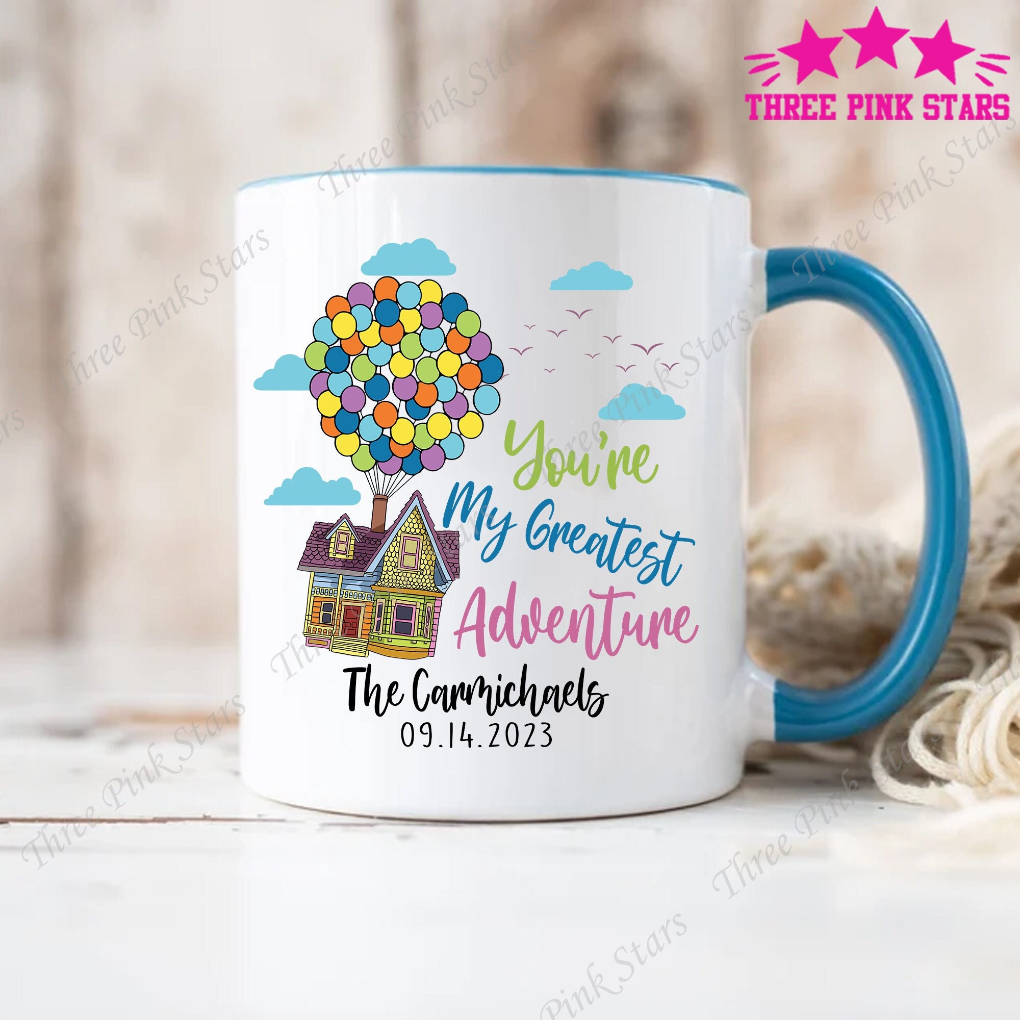 Handmade Ceramic 'Up' Movie Coffee Mug - 10 Oz Disney Pixar Coffee Cup –  Enjoy Ceramic Art