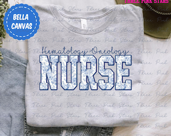 Camisa de Enfermera de Oncología y Hematología, Camisa Toile HEM ONC, Regalo para Enfermera Oncóloga, Regalo para Oncóloga y Hematología E6646