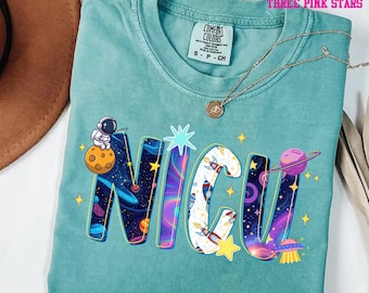 Space NICU Nurse Shirt E10386