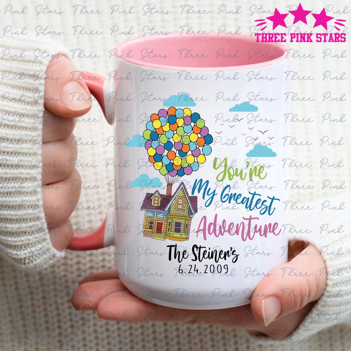 Personalized up Balloon House Mug, Carl and Ellie Couple Mug E4908 - Etsy