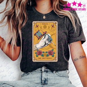 Camiseta de tarô do tatuador, camiseta de tatuador, presente para tatuador E5335