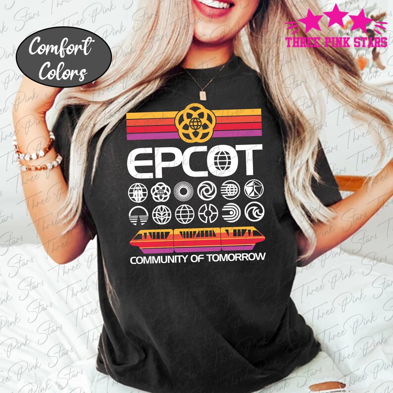 Epcot Comfort Colors Shirt, Epcot Food and Wine Tee, Epcot Flower and ...
