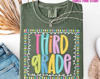 Third Grade Shirt, 3rd Grade Teacher Team Shirt BK000068