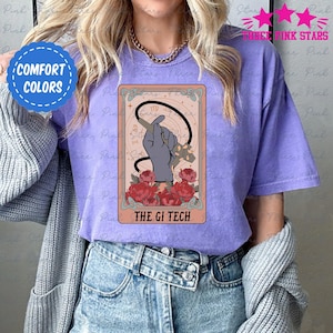 De GI-tech tarotkaart comfort kleuren shirt, shirt endoscopie technicus, gi-tech cadeau, gastro-enterologie cadeau E6208