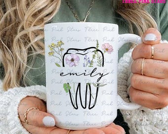 Personalized Dental Hygiene Mug, Dental Assistant Mug, Dental Nurse Orthodontics Graduation Gift E5920