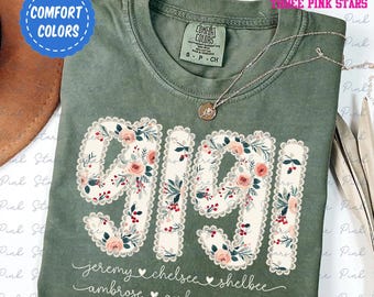 Personalized Gigi Comfort Colors Shirt, Custom Gigi Shirt With Kids Names Gift, Gift for Gigi E7749