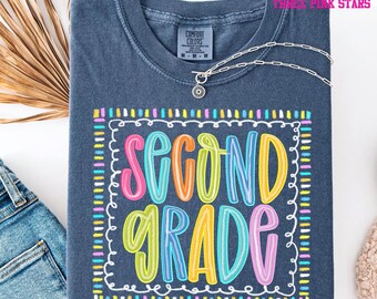 Custom Second Grade Shirt, 2nd Grade Teacher Team Shirt BK000068