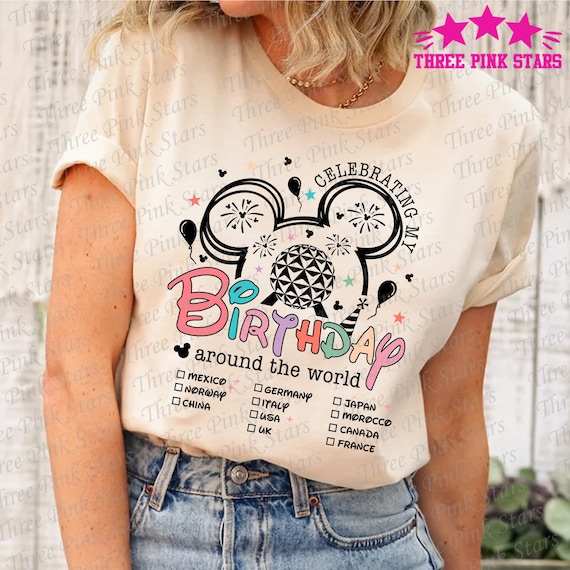 WCJ Disney / HAPPY BIRTHDAY TEE（ミッキ Disney / HAPPY BIRTHDAY TEE(ミッキー)【WCJ-TD-005BLU