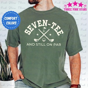 70th Birthday Golf Comfort Colors Shirt, 70th Birthday Gift, Golfing Gift For 70th, Grandpa Gift, Gift for Dad, Golf Lover Gift E6107
