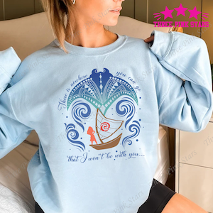 Moana & Grandma Tala Sweatshirt, Moana Manta Ray Tribal Sweatshirt E4196