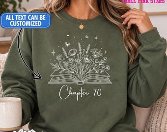 Personalized 70th Birthday Sweatshirt/ Shirt, Custom Chapter 70 Shirt E10840