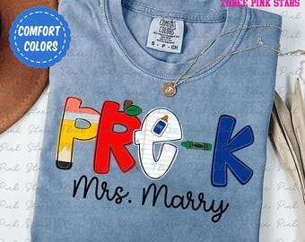 Custom Pre K Teacher Shirt, Pre K Teacher Team Shirt E7248