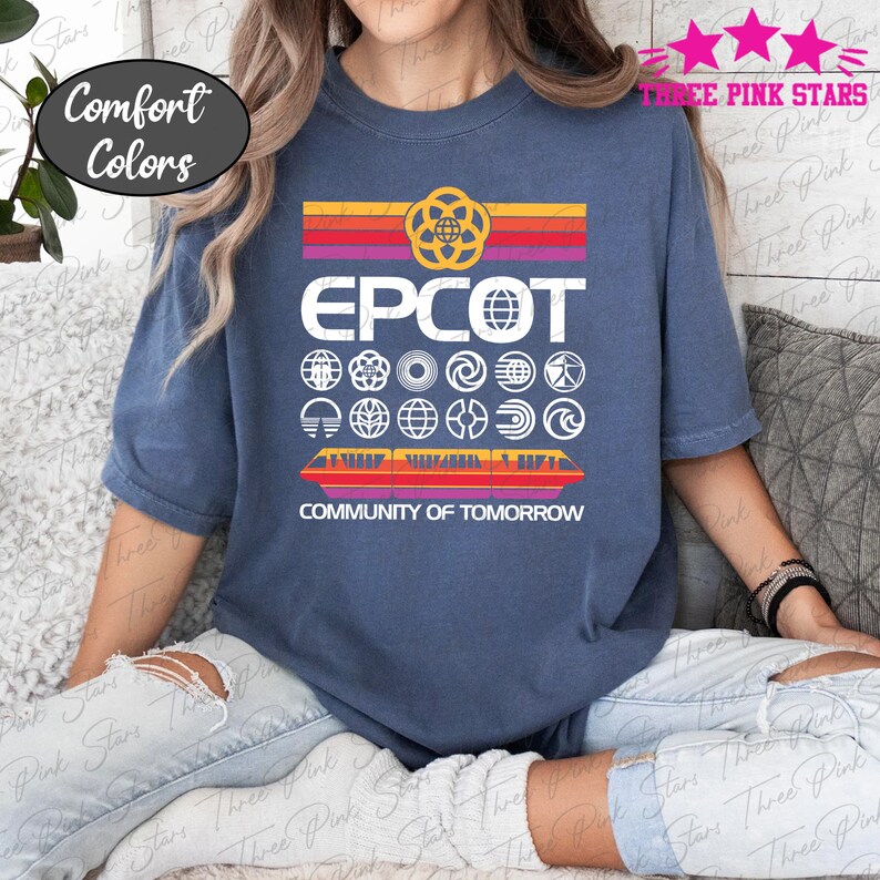 Epcot Comfort Colors Shirt, Epcot Food and Wine Tee, Epcot Flower and ...