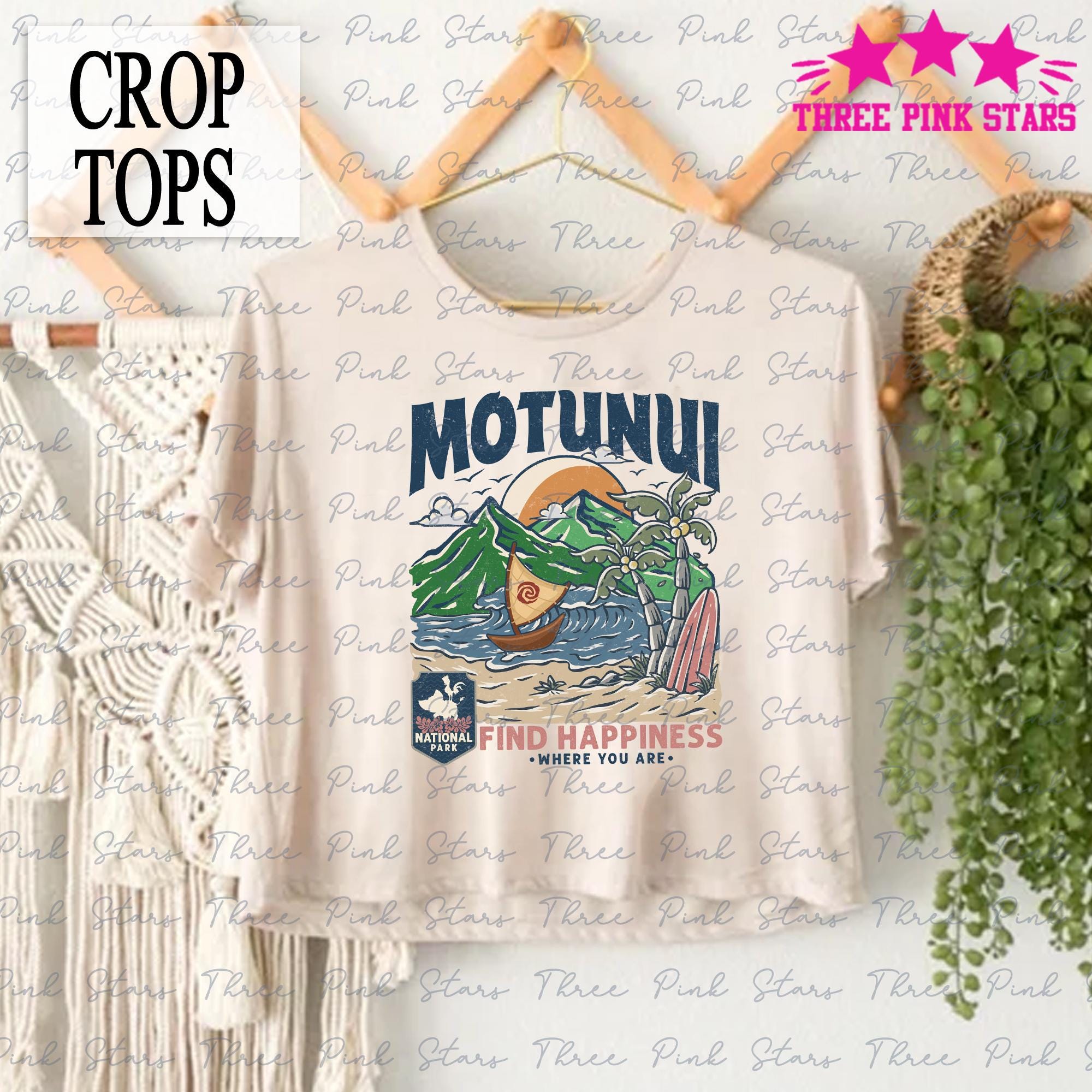 トップス Moana Motunui National Park Crop Top, Moana Crop Tee E6600 - Etsy