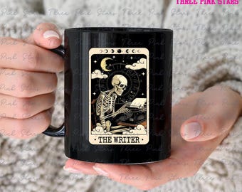 Writer Mug, The Writer Tarot Mug, Gift for Author, Journalist Gift, Novel Writing Gift, Novelist Mug E5935