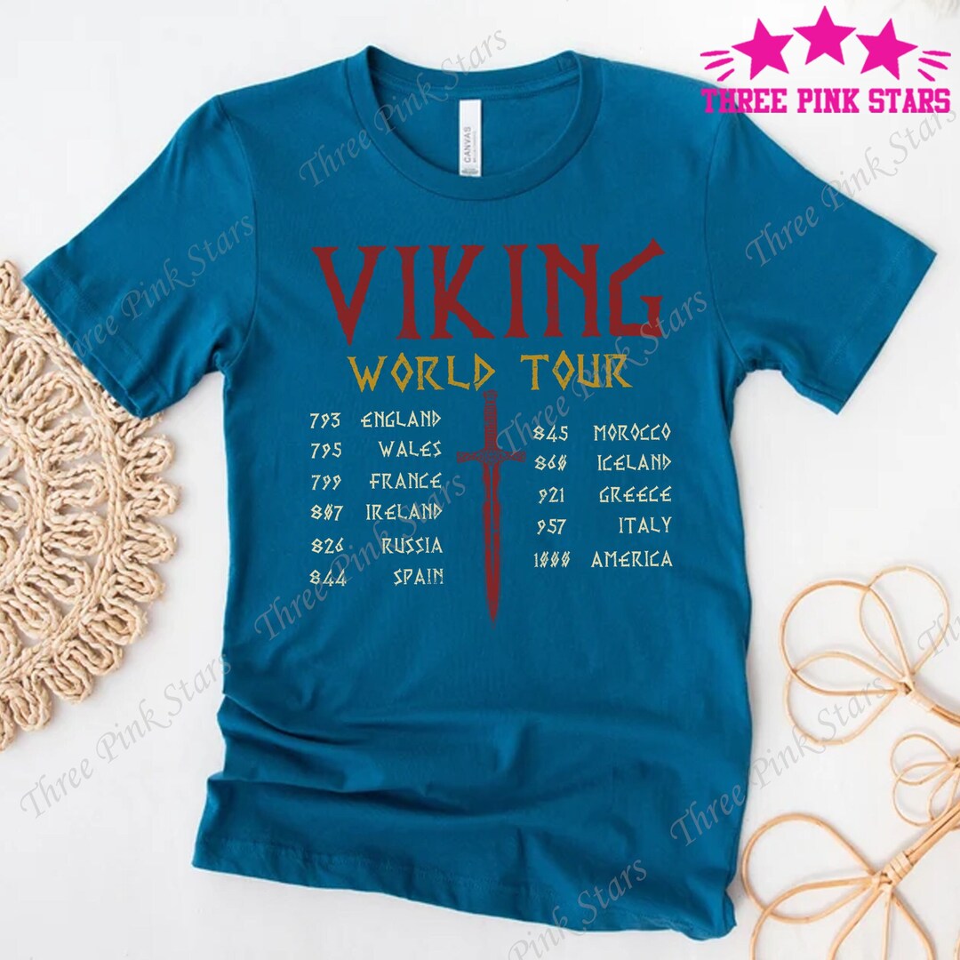 T-Shirt Viking World Tour en livraison gratuite | Économisez