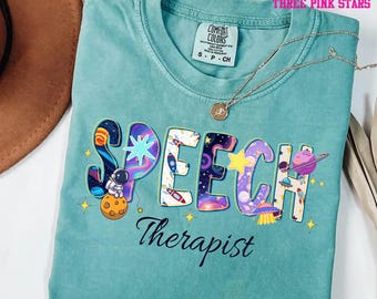 Galaxy Speech Therapist Shirt, Space Speech Therapy Shirt E10385
