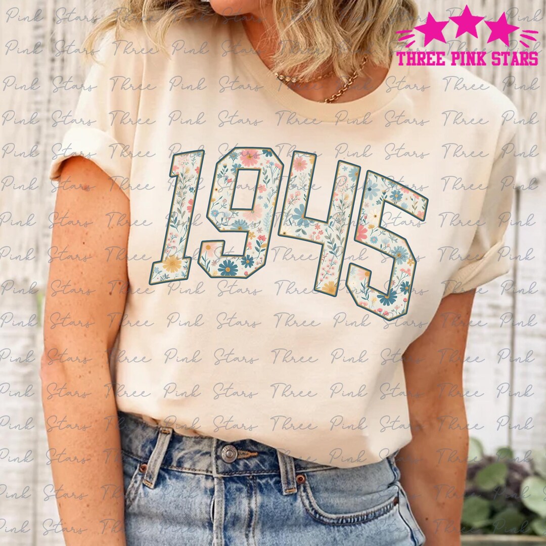 T-shirt Femme - Anniversaire 81 Ans - Original 1945 - Pur produit Algérien