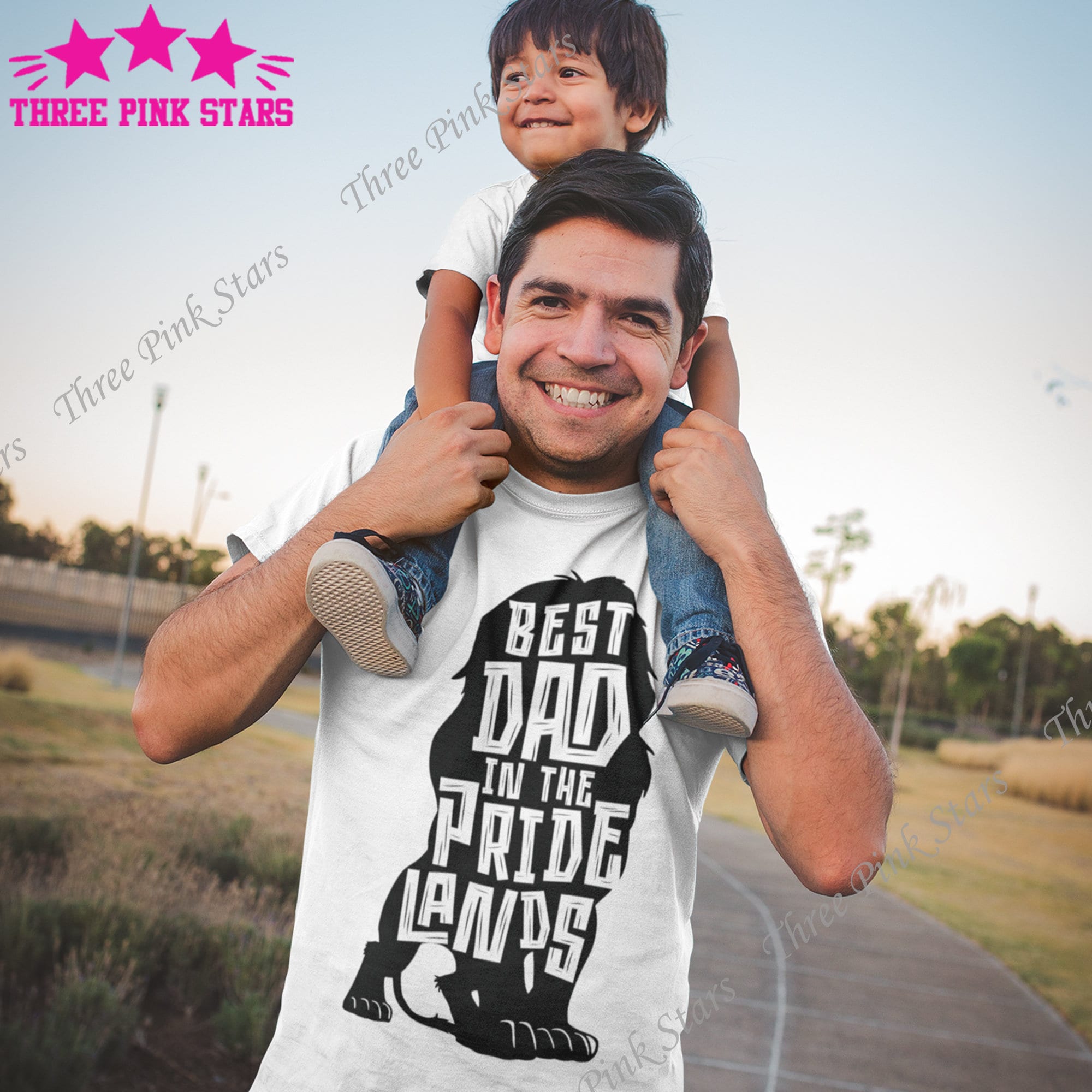 Disney The Lion King Simba Papa Día del Padre Father’s Day - Short Sleeve  Cotton T-Shirt for Adults - Customized-Royal Heather