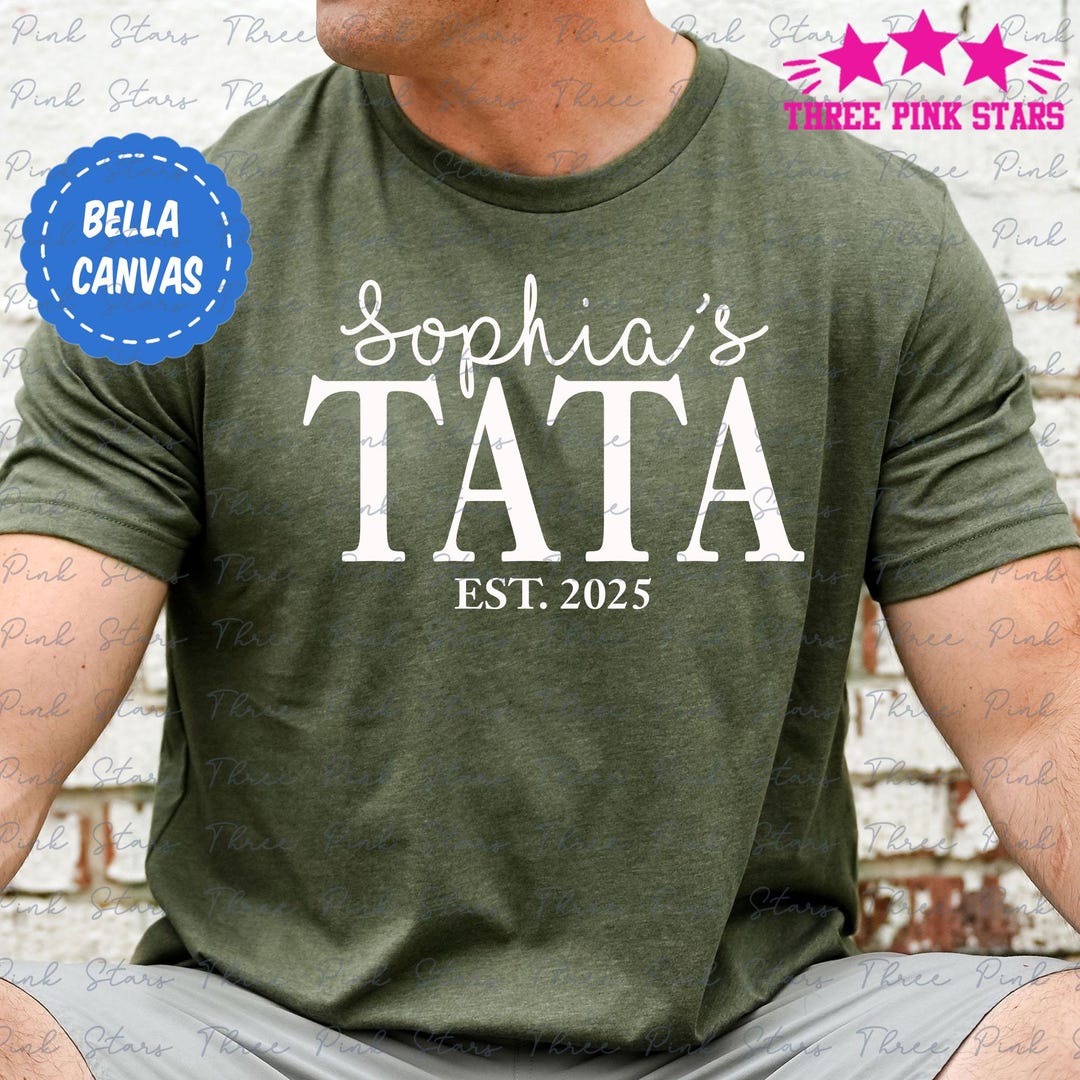 Tata Father's Day Gift, Tata Shirt With Kids Name, Custom Tata