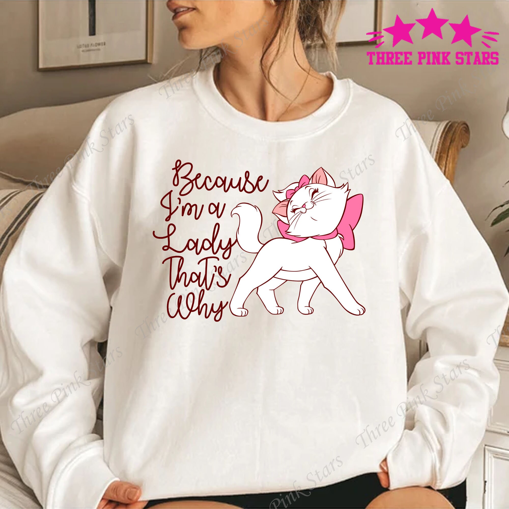 Cute Cat Marie Sweatshirt the Aristocats Sweatshirt E3770 Etsy