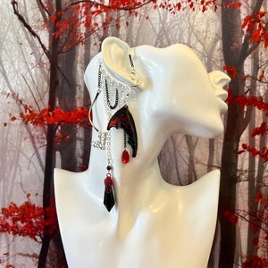 Vampire Bat Wing Ear Cuff: Gothic Halloween Cosplay, No Piercing Whimsigoth Earring