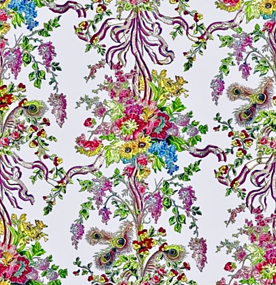 Rococo Dollhouse Wallpaper Marie Antoinette I. Peel and Stick Woven 24