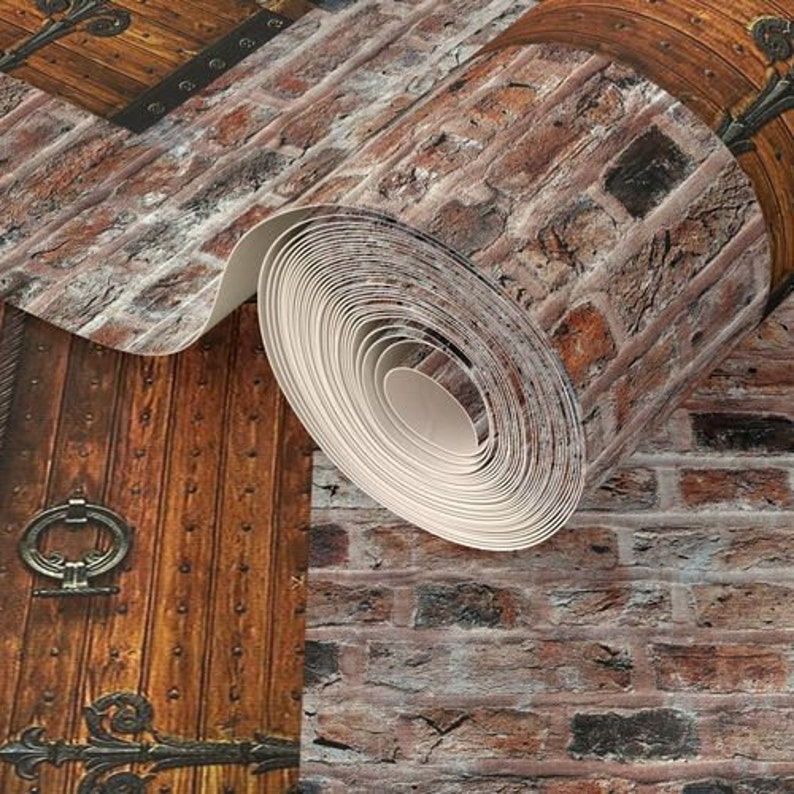 112 Miniature Wallpaper. Peel and Stick Woven. 12inches Width X