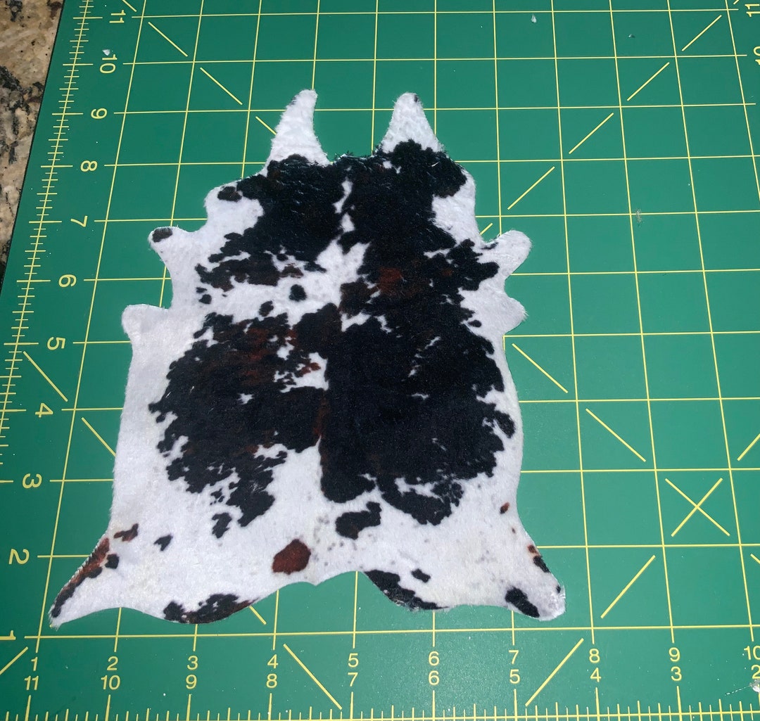 Cowhide Miniature Rug 16 Scale by Marjorys one Rug Etsy