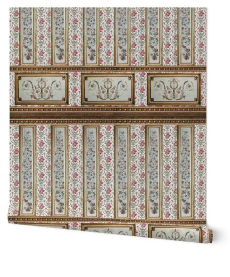 1:12 Marie Antoinette Miniature Wallpaper. 12 X 9.3 400 Pixels/inch, 2