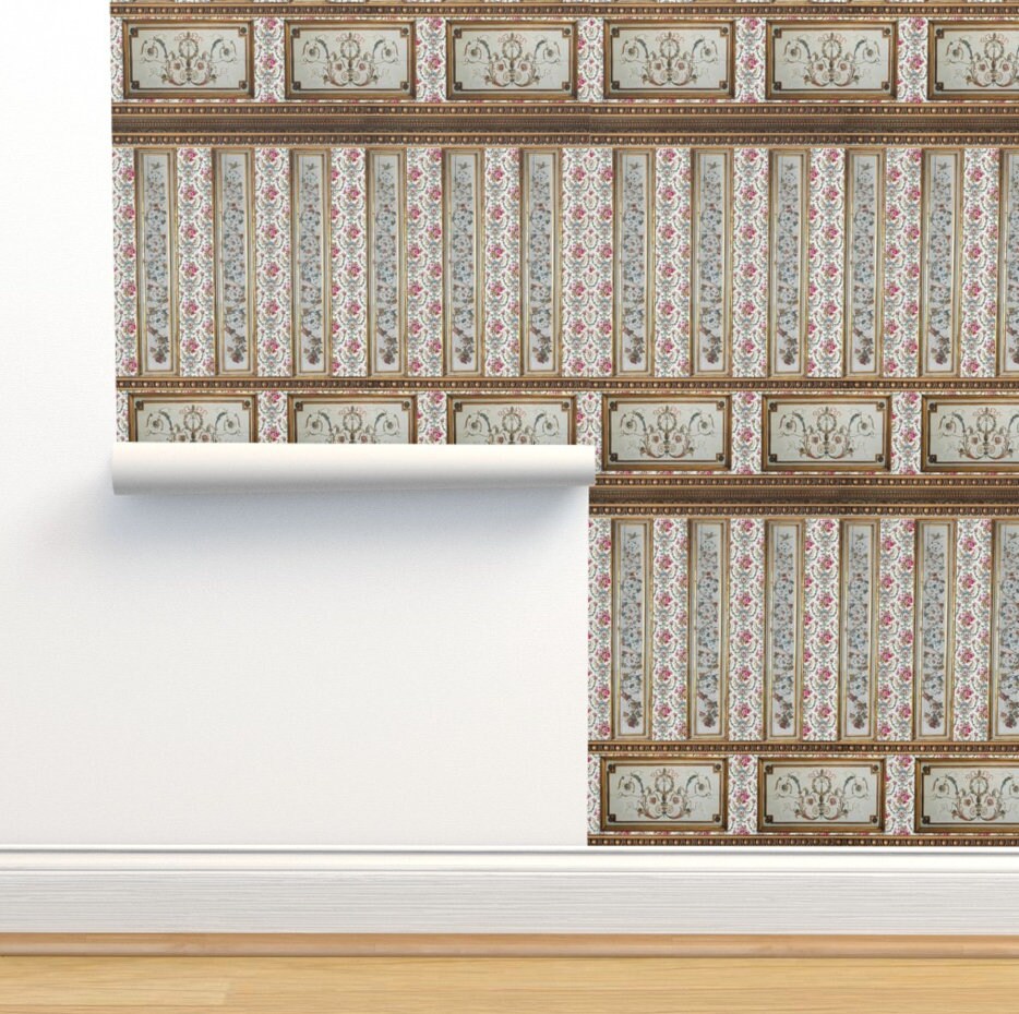 1:12 Marie Antoinette Miniature Wallpaper. 12 X 9.3 400 Pixels/inch, 2