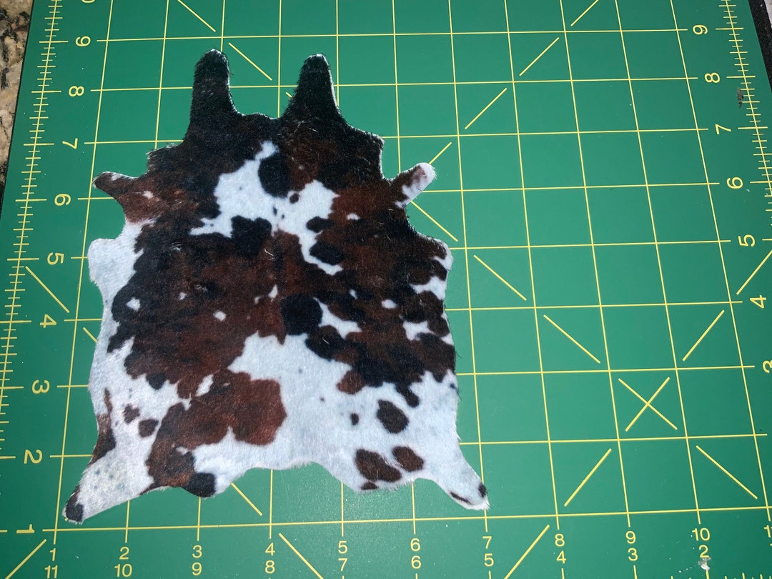 Cowhide Miniature Rug 16 Scale by Marjorys one Rug Etsy