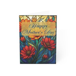 Tarjetas de felicitación, Tarjeta del Día de la Madre, Diseño floral AI, Regalo personalizado para mamá, Mensaje personalizable, Sentimental 5x7, Regalo del Día de la Madre,