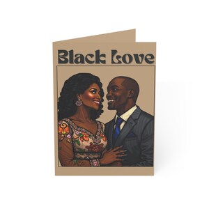 "Druckbare ""Black Love"" Grußkarte, Valentinstag, Geburtstag, oder besonderer Anlass, Ihre Nachricht innen, 8.5 x 11, Letter A4."