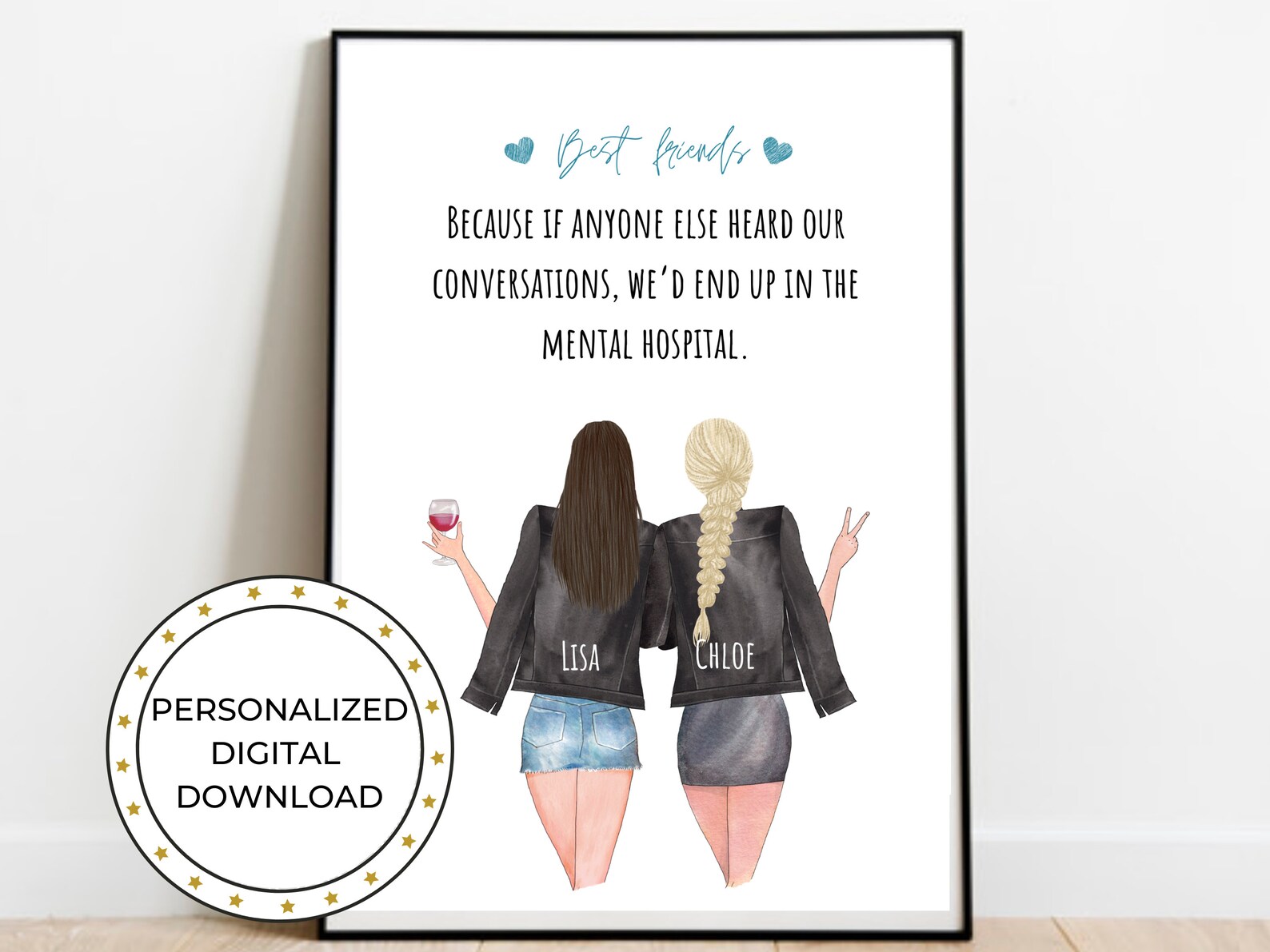 Funny Gifts for Friends Best Friends Gifts for 2 Etsy