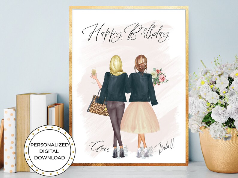 Birthday Gift for Best Friends Personalized Birthday Gift Etsy