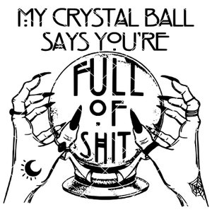My Crystal Ball Says You Re Full Of Shit Gypsy Fortune Etsy The best gifs are on giphy. etsy