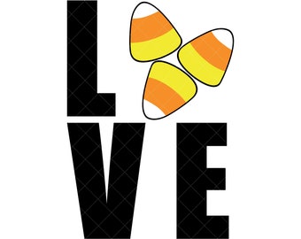 Love Candy Corn Svg Etsy
