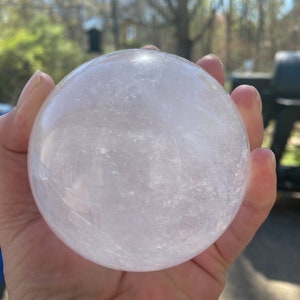 Quartz Crystal Ball/Sphere- FREE Holder with Purchase
