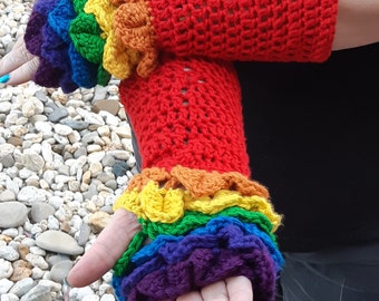 Dragonscale Guantlet style fingerless mittens.