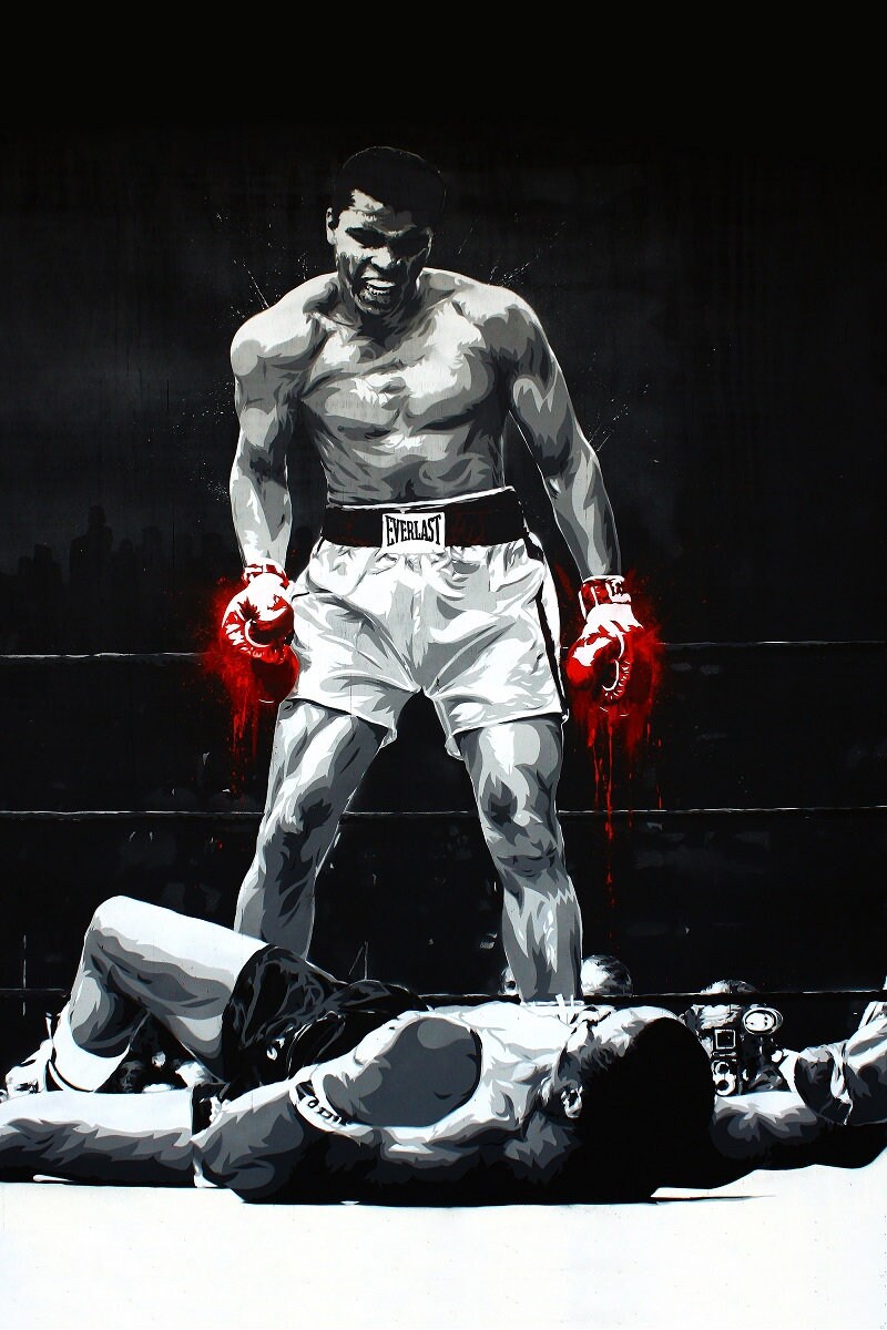Boxing Boxer King of the Ring Sport Athlete Art Poster Canvas Etsy