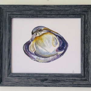 Quahog Clam Shell (Wampum) print