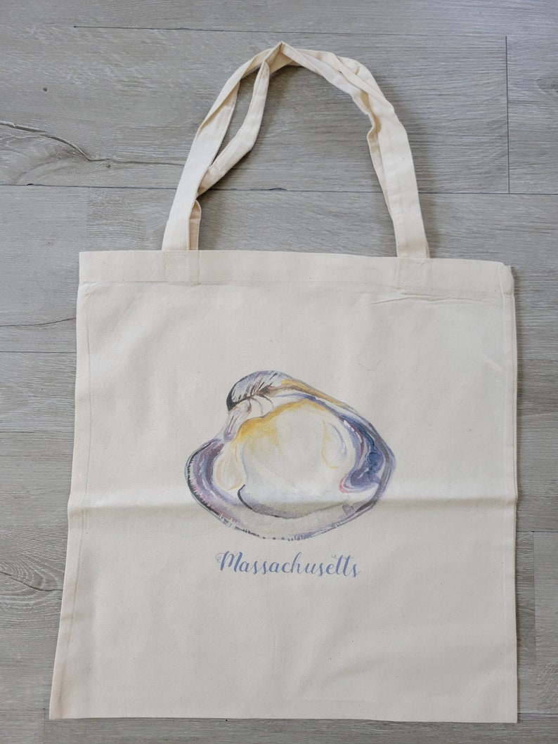 Massachusetts Shell Tote Wampum Quahog