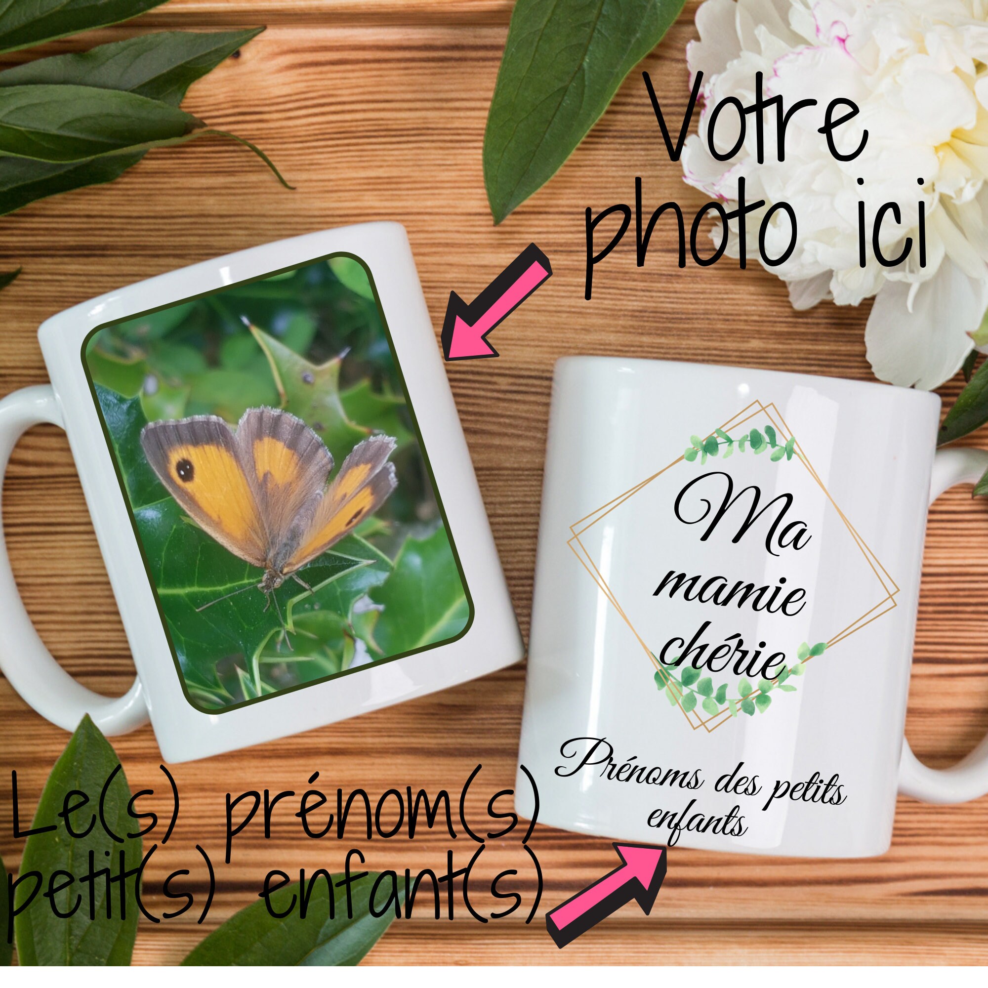 Mug à Personnaliser Cadeau Pour Mamie | Grand - Mère Fête Des Grands-Mères