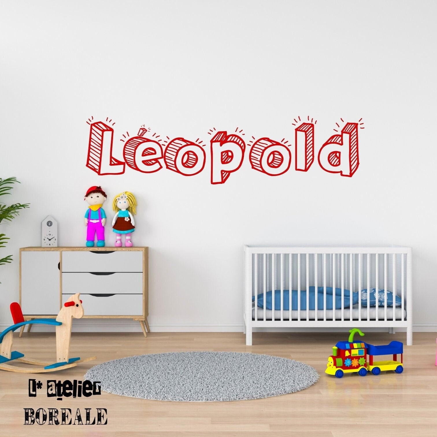 sticker Mural Prénom Personnalisé