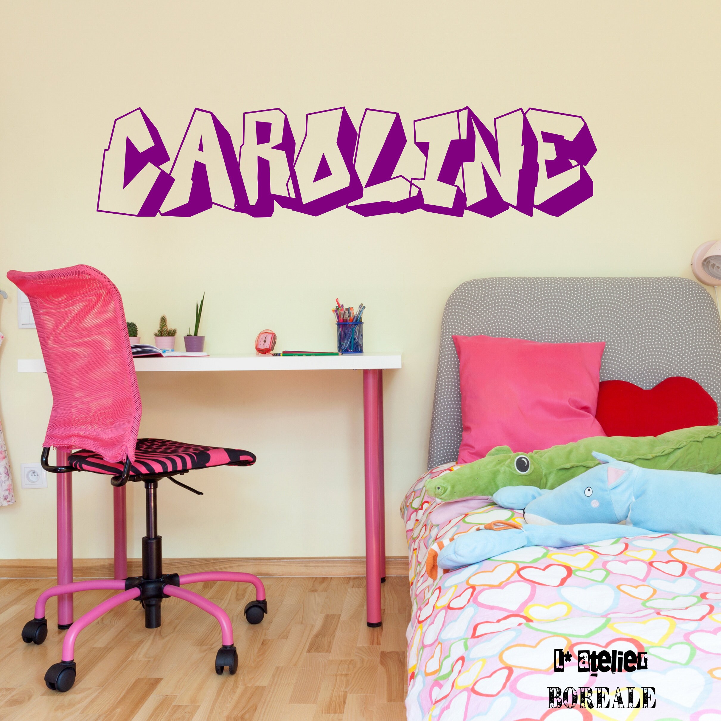 sticker Mural Prénom Personnalisé