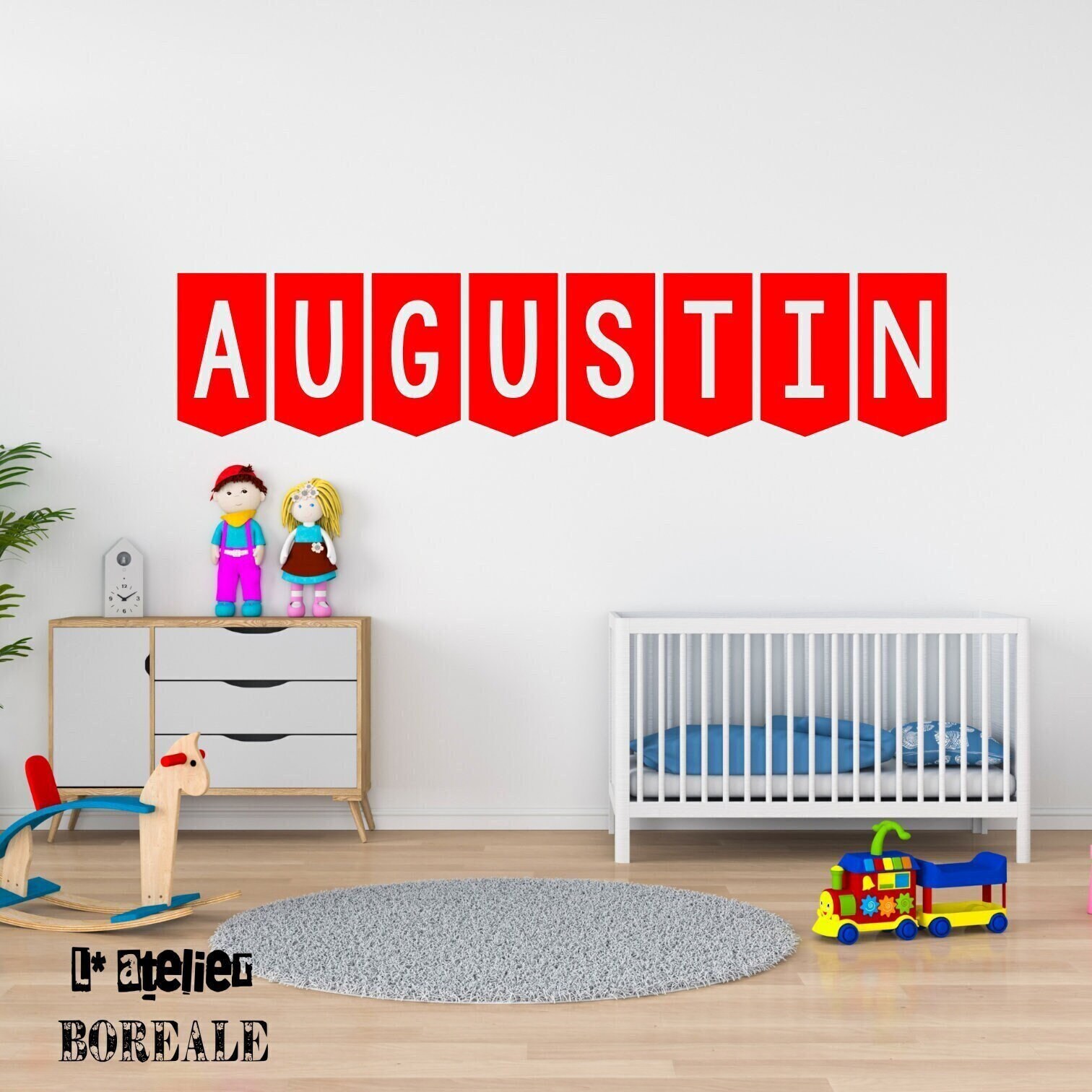 sticker Mural Prénom Personnalisé